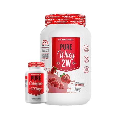 Imagem de Kit Pure Whey 2W 900g + Pure Colágeno 120 Caps PURETECH-Unissex
