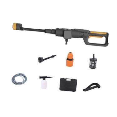 Imagem de Baoblaze Lavadora de alta pressão sem fio portátil multiuso, lavadora de alta pressão, jato de água sem escova para limpeza externa de carros, pisos, barcos e, Preto Amarelo