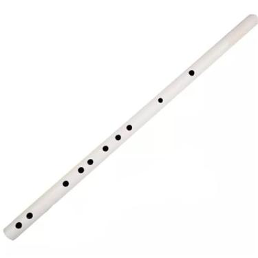 Imagem de Flauta de bambu vintage iniciante instrumento base zero flauta profissional adulto várias cores opcionais (branco G)