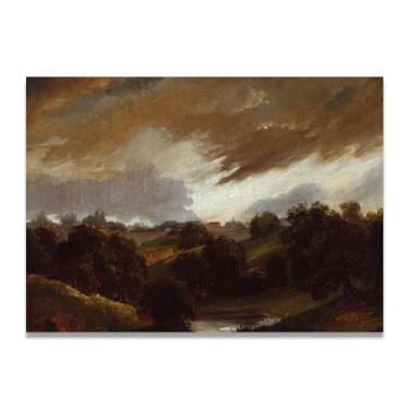Imagem de LKXGRRSFG Tela Stormy SkyJohn Constável: Cenas autênticas da natureza britânica do século XIX, arte da Royal Academy 69,8 x 98 cm sem moldura