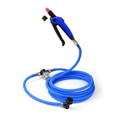 Imagem de NEWISHTOOL Pulverizador de barril de tinta com micro filtro de malha 50, conexão rápida com trava esférica, mangueira de 4 m para tingimento de janela, instalação de PPF, detalhes automáticos, limpeza