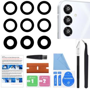 Imagem de GREEN FUSION Peça de reposição de vidro para lente de câmera traseira de 3 peças compatível com Galaxy A16 5G, com ferramentas e instruções