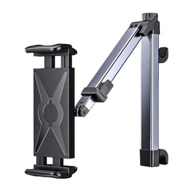 Imagem de FALVFUN Suporte para tablet de encosto de cabeça de carro, rotação de 360°, suporte de telefone para banco traseiro de veículo para dispositivos de 4,7 a 15 polegadas, suporte de smartphone essencial