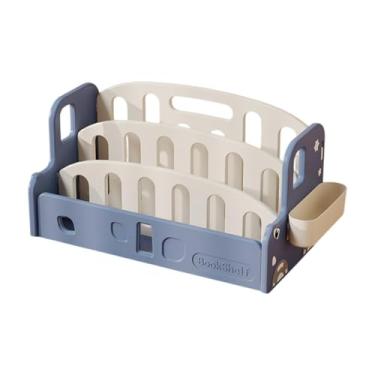 Imagem de Ioensy Estante infantil para livros, estante para livros, organizador, estante infantil para sala de aula, Azul