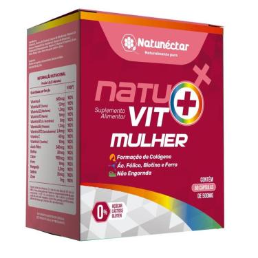 Imagem de Natuvit Mulher Suplemento Multivitaminico Natunectar -  60 capsulas-Feminino