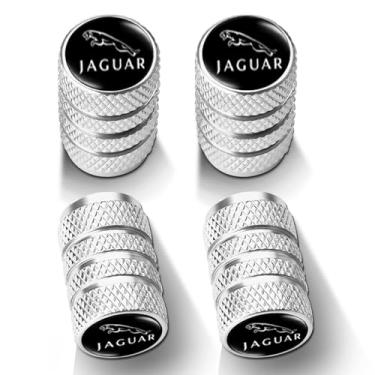 Imagem de 4 peças de tampas de haste de válvula de pneu para automóvel, resistente à corrosão, adequado para veículos Jaguar I-PAC F-PAC E-PAC XEL XFL XJ XF Series e outros veículos motorizados tampas de