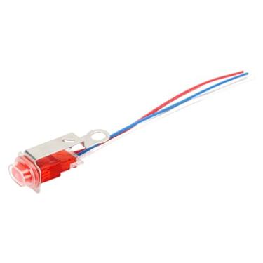Imagem de Generic Interruptor de luz de emergência para motocicleta, preto, substituição, fácil instalação, manutenção, modificação, reparo, acessórios, Vermelho