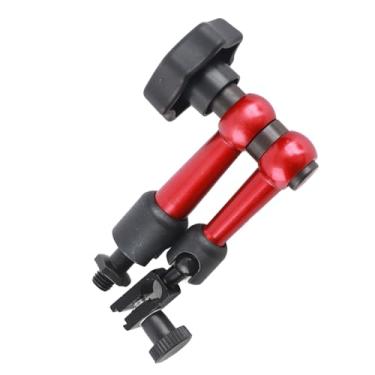 Imagem de FTVOGUE Braço Universal Flexível, Suporte de Base Magnética de Qualidade Premium, Suporte Altamente Ajustável Com Rosca M5, Vermelho, para Indústria de Fabricação de Máquinas, Instituições de
