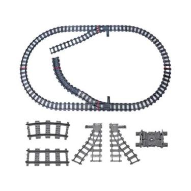 Imagem de Blocos De Construção Compatíveis Com LEGO, Trilhos De Trem MOC, Cena D