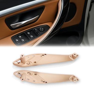 Imagem de 2 peças de substituição de maçanetas de porta para BMW Série 3 F30 Série 4 F32 F80 Alça de tração interna Kit de alça de apoio de braço acabamento interior para BMW 2013-2018 320 328 335 (bege