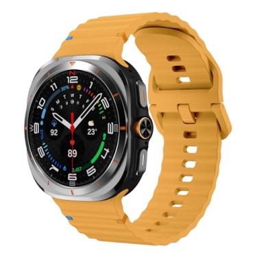 Imagem de Pulseira de silicone macio compatível com Samsung Galaxy Watch 7 de 44 mm e 40 mm, pulseira esportiva respirável para Galaxy Watch7, feminina e masculina