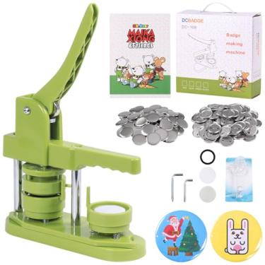 Imagem de Japard Máquina de fazer botões de 44 mm com 100 peças, kit de crachá sem instalação, suprimentos para fazer botões, presentes DIY para crianças
