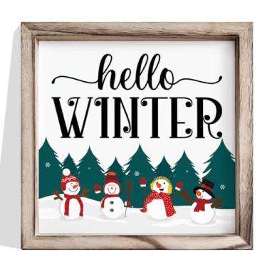 Imagem de Placa de madeira engraçada de Natal, decoração de escritório doméstico, decoração de parede de cubículo, placa de parede suspensa MDF emoldurada 24