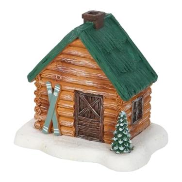 Imagem de Bothyi Queimador de incenso em forma de cabana de Natal com chaminé, ideal para mesa, casa, vila natalina, spa, Ano, ioga e escritório.