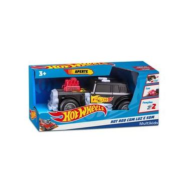 Imagem de Carros Hot Wheels Hot Rod Preto com Luz e Som Multikids - BR1823 BR1823