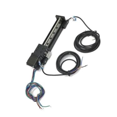 Imagem de Mini mesa deslizante CNC com sensor de limite tipo T kit de motor de trilho guia linear estágio de movimento plataforma deslizante de eixo XYZ (mesa deslizante de motor, passo de 150 cursos, 1 mm)