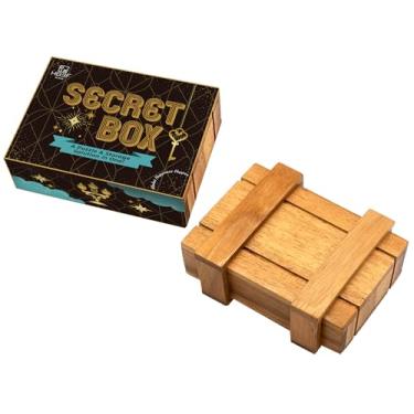 Imagem de BSIRI Magic Box Secret Brain Teaser Caixas de quebra-cabeça de madeira com compartimentos ocultos, joias misteriosas ideais, dinheiro, caixa de bloqueio de quebra-cabeça 3D, cartão de presente