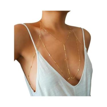 Imagem de Conjunto De Colar Longo De Pérolas Imitadas Para Mulheres, Joias Goth 