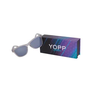 Imagem de Óculos de Sol Yopp Esportivo Polarizado Uv400 Glitter Prata-Unissex