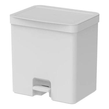 Imagem de Lixeira Com Pedal Trium 20L - Branco - Ou