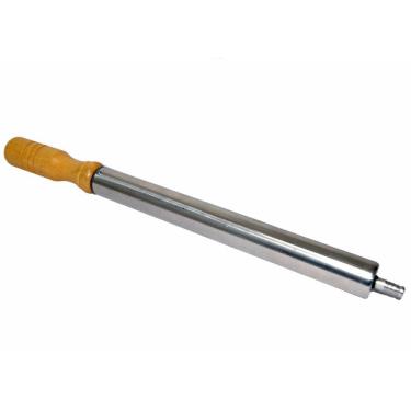 Imagem de Bomba de Ar de Aluminio e Cabo de Madeira para Encher Bolas de Futebol Volei e Basquete Manualmente