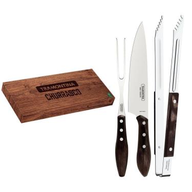 Imagem de Kit para Churrasco Trinchante Polywood - 3 Peças - Tramontina