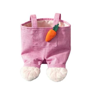 Imagem de Bolsa de doces para festa de Páscoa, macacão de coelho, bolsa de armazenamento de doces, sacolas de presente para decoração de festa de Páscoa