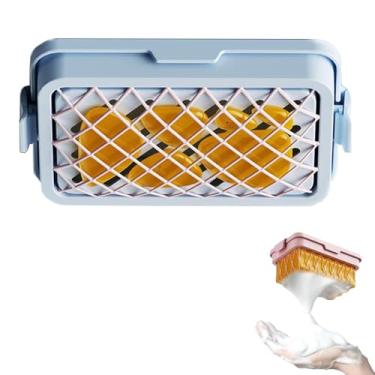 Imagem de Caixa de Espuma Sabão Malha Alta Elasticidade Multifuncional Lavanderia Mãos- Atrito Armazenamento Esgoto Doméstico