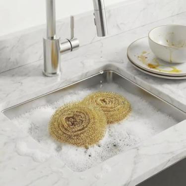 Imagem de Pacote com 2 limpadores de ponta de ferro de solda de latão dourado com base de suporte - Ferramenta universal de ponta de solda resistente a altas temperaturas para a maioria das estações de solda e