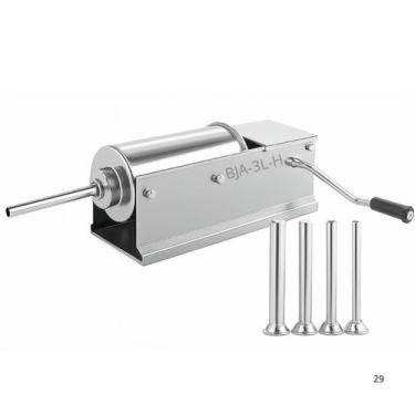 Imagem de Ensacadeira Bja-3 Litros Aço Inox Canhão Linguiça Horizontal