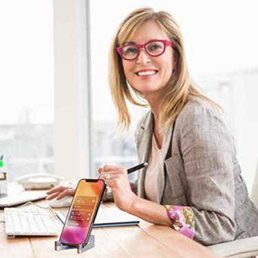 Imagem de VBESTLIFE Suporte Compacto Portátil de Liga de Metal para Telefone Celular Suporte Dobrável para Telefone Resistente e Durável Tamanho de Viagem de Bolso Adequado para Smartphones de 3,5 a 8 (#61)