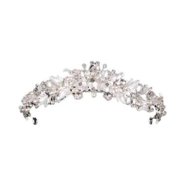 Imagem de Tiara De Cristal Barroca Para Noivas, Coroa De Casamento, Joia De Cabe