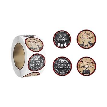 Imagem de 500PCS Adesivos De Feliz Natal Para Presentes DIY, Embalagens De Confe