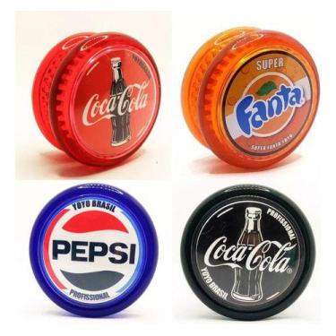 Imagem de Io-io (ioio,yo-yo) De Rolamento Coca Profissional Kit Com 4 - YoyoBras