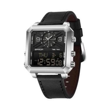 Imagem de Relógio Esportivo Masculino À Prova D'Água Com Duplo Display LED Analó