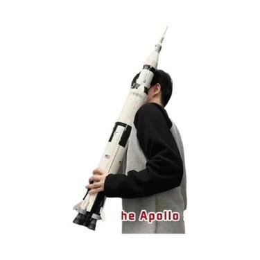 Imagem de Blocos De Montar Do Foguete Apollo Saturn V, Brinquedo Educativo Para 