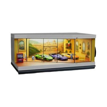 Imagem de Modelo De Estacionamento Miniatura LED 1/64 Para Exibição De Carros Di