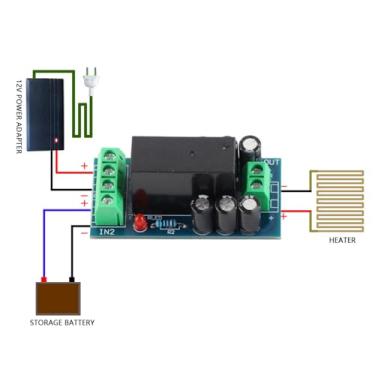 Imagem de Solinder Controlador de Fonte de Alimentação Emergência 12V 5A 150W, Módulo Comutação Automática Alta Confiabilidade Com Terminais Cobre, para Incubadora, Computador, Rede
