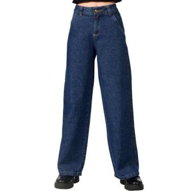 Imagem de Calça Feminina Wide Leg Jeans Infantil Menina Juvenil - Ewg Moda Infan