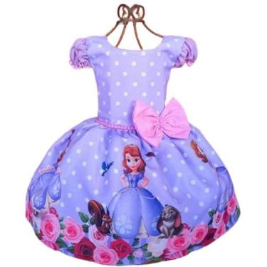 Imagem de Vestido Temático Infantil Sofia Pérola - ED_KIDS, 6, Rosa
