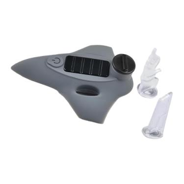 Imagem de Colaxi Luzes para capacete, farol ajustável para ciclismo ao ar livre, para uso noturno, recarregável, luz de advertência e sinalização para emergências e, Cinza