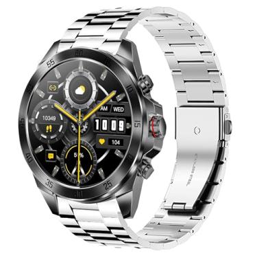 Imagem de Compatível com pulseiras de smartwatch ALPHAGEAR, pulseiras de substituição de aço inoxidável de liberação rápida de 22 mm e 24 mm compatíveis com smartwatch Alpha Bravo II, Raptor, Commander, Juliet