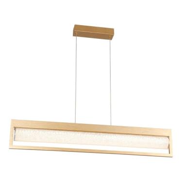 Imagem de Pendente Cristal/Vidro Glitter HC009S Bella Iluminação Dourado/Transparente