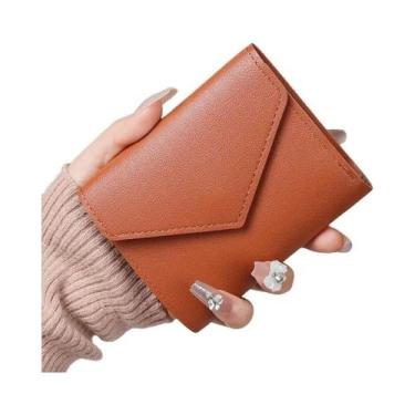 Imagem de Bolsa de moedas multifuncional para senhoras, carteira curta simples, 