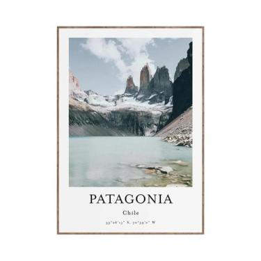 Imagem de Impressão Em Tela Vintage Retro De Aventura Na Montanha, Decoração Art