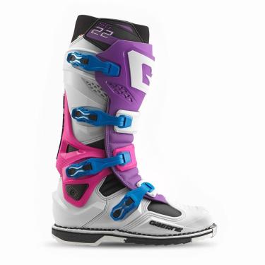 Imagem de Bota Gaerne Cross Sg 22 - Purple/White/Pink Rhodamine - Sz 44.5 (Eur) 10 (Eua) 42/43 (Br)-Unissex