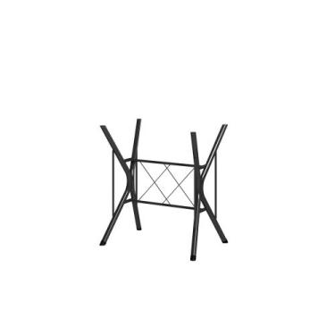Imagem de PÉ PARA MESA/BASE EM AÇO TUBULAR 90cm x 42cmx70cm Cromo Preta - Artefa