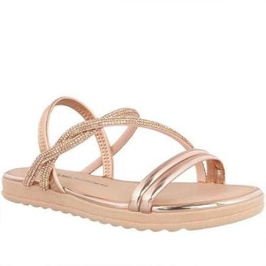 Imagem de Sandália Rasteira Papete Dakota Flat Tiras Entrelaçadas Rosé-Unissex
