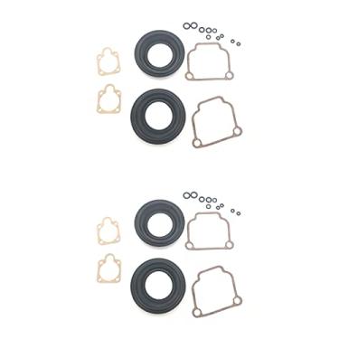 Imagem de Kit de reparo de carburador juntas flutuantes de diafragma substituição de anel de vedação para R65 R75 R80 R90 R100 Airhead CV 32mm BING Carb Rebuild Parts (2 conjuntos)
