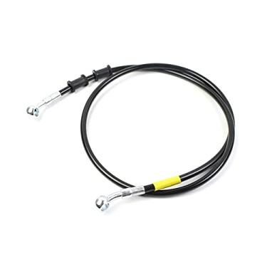Imagem de Linha de freio de motocicleta fio de aço inoxidável trançado mangueira DOT hidráulica 28 graus para M10 Banjo carro motocicleta ATV mangueira tubo freio óleo mangueira linha de mangueira